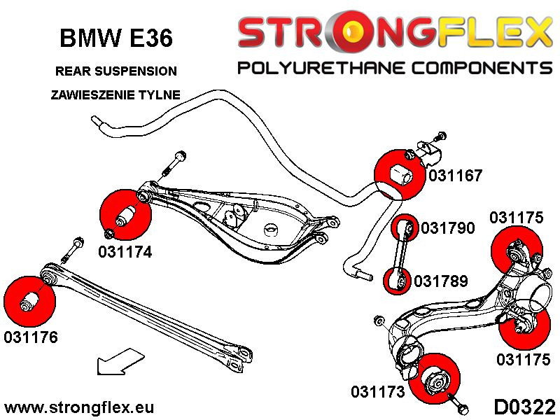 Rear control arm upper inner