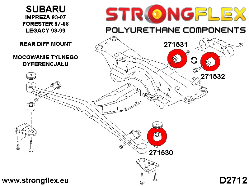 Rear beam mount
