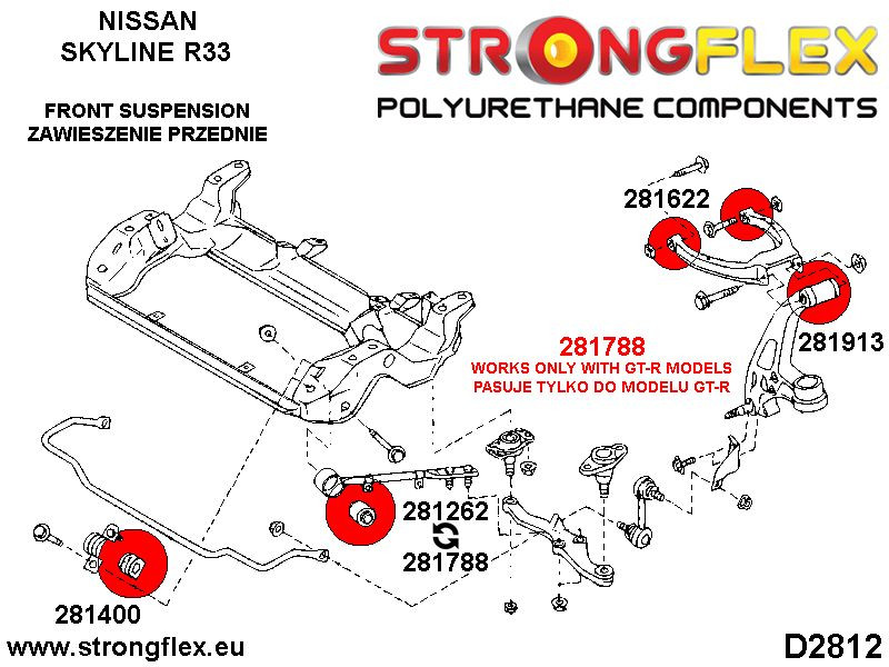 Front upper wishbone bush SPORT