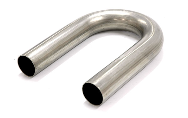 Bent exhaust tube 180° 3" Stainless (76mm)