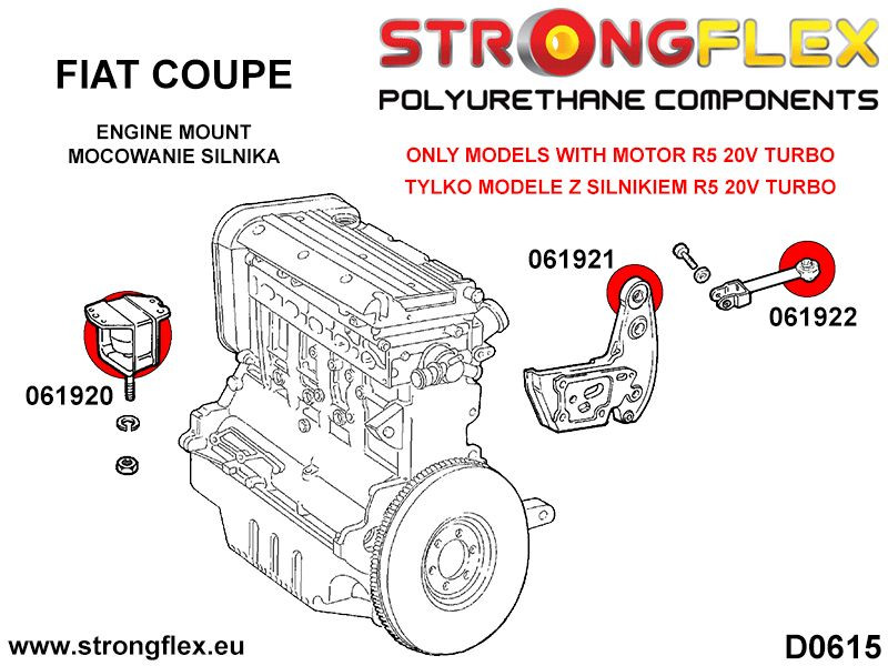 Engine mount Fiat Coupe Turbo R5 220PS