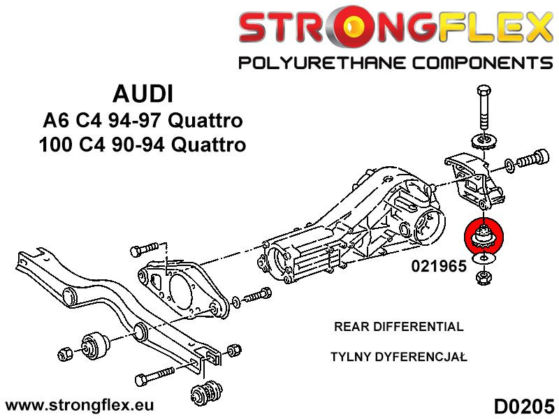 Rear differential - rear bush SPORT