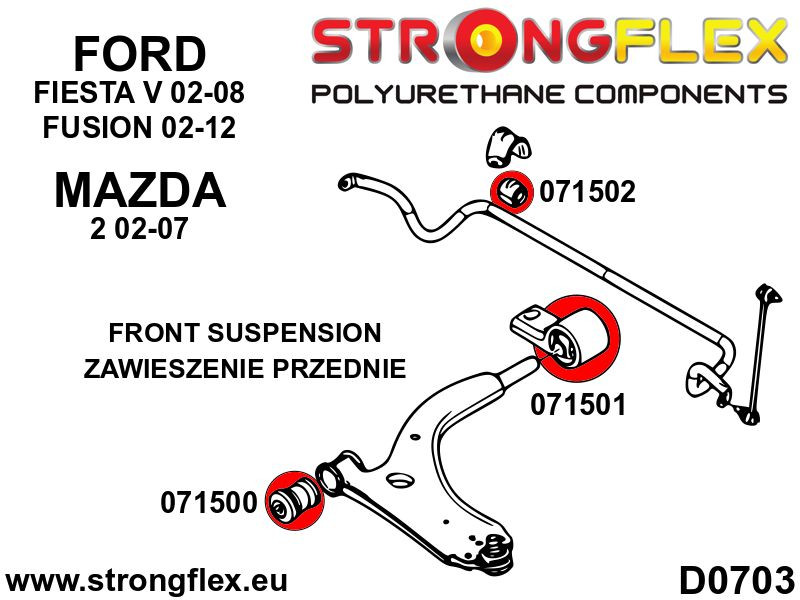 Front lower arm – rear bush