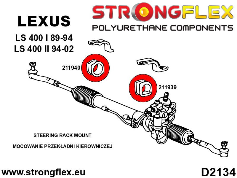 Steering rack clamp bush