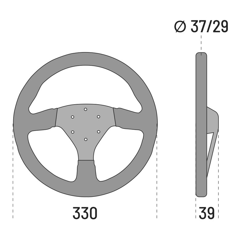 Sparco R383 Steering wheel Suede