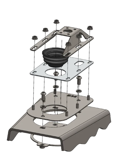 Mounting bracket BMW E9x/8x (Standard)