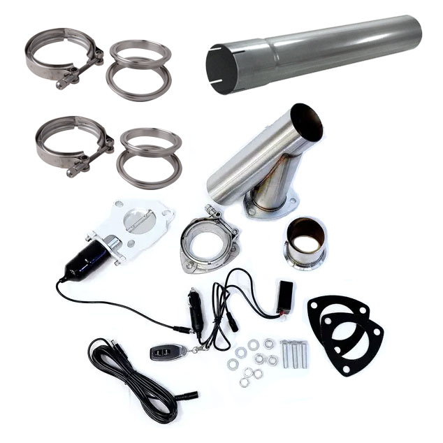 Exhaust cutout valve 2" (51mm) - KIT