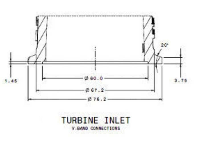 Garrett V-band 3.0" G25/30/35 GT/GTX28/30/35