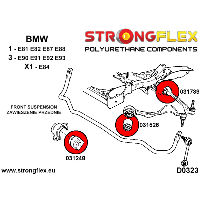 Front wishbone bush SPORT