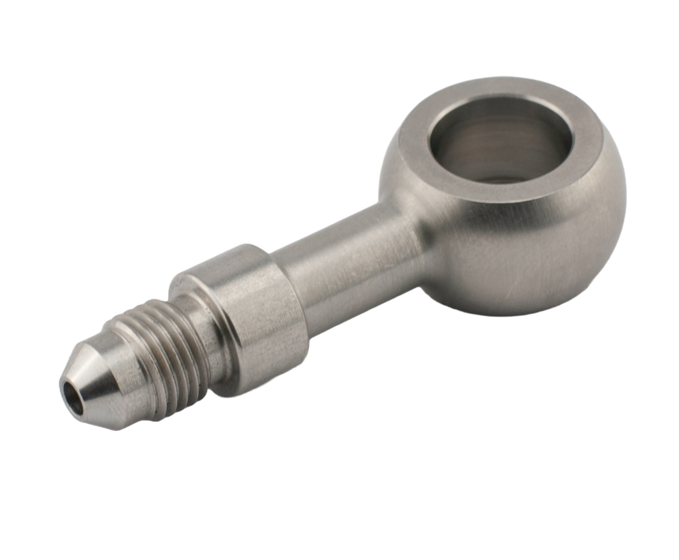 Banjo straight long AN3 (12mm) Stainless Steel