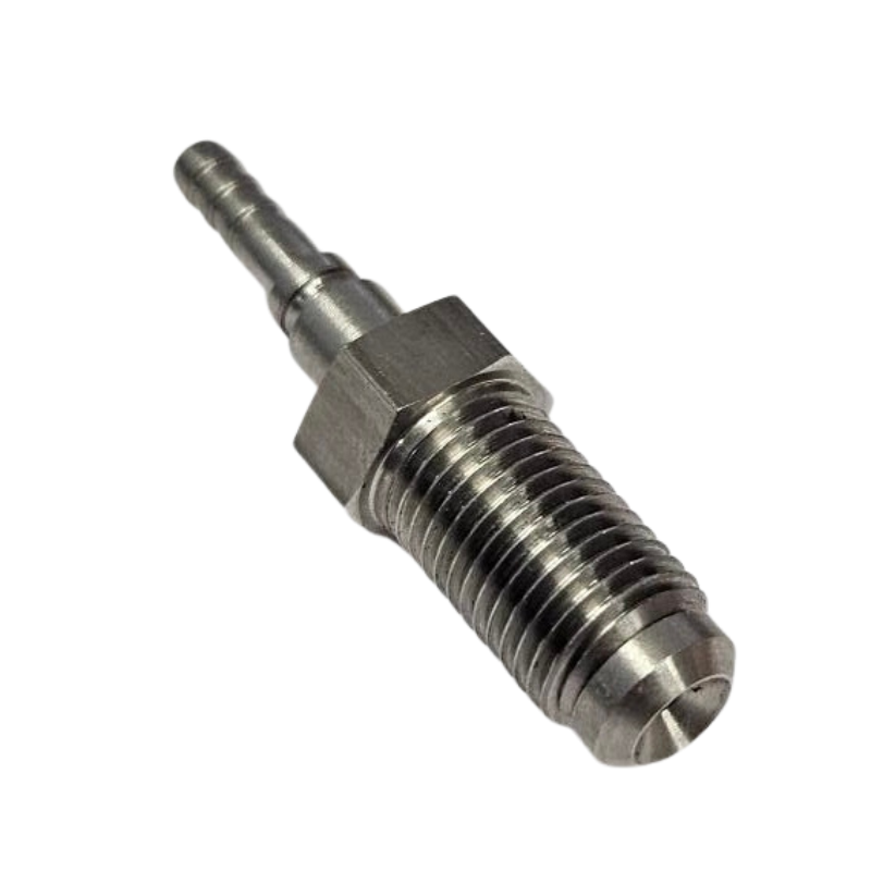 Brake fitting male 7/16-20 Stainless steel (swivel)