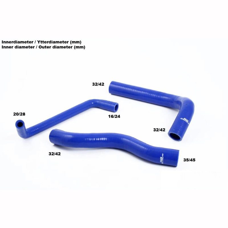 Volvo 240 Radiator Hoses Black