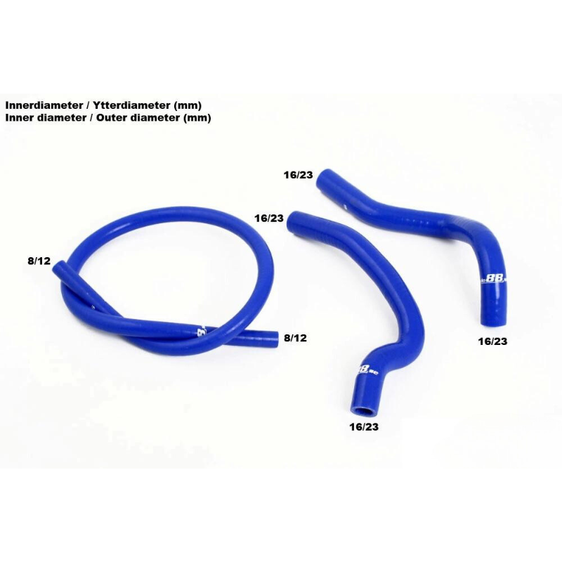 Volvo 240 Turbo 1979-1984 Radiator hoses Black (extra)