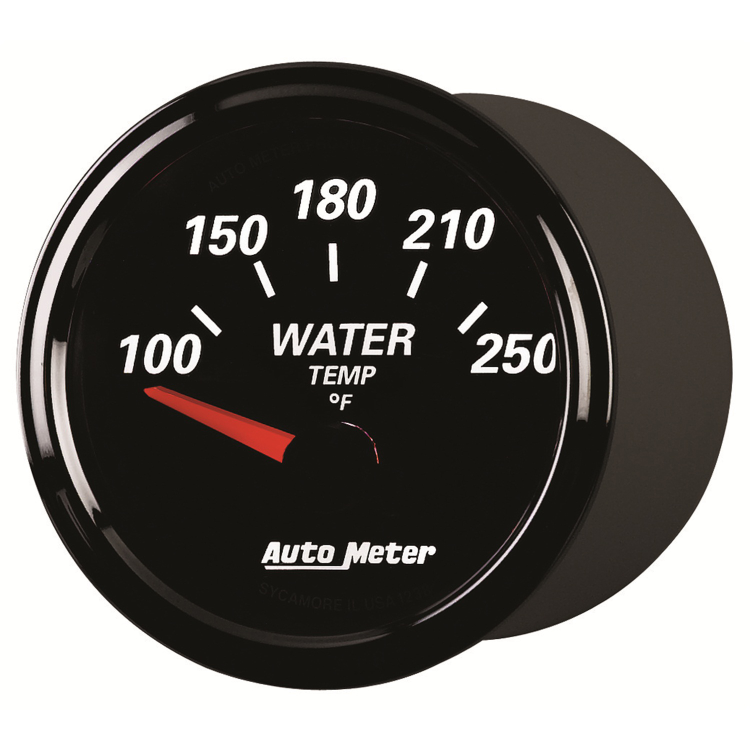 2-1/16" Water Temperature, 100-250 °F, Designer Black Ii