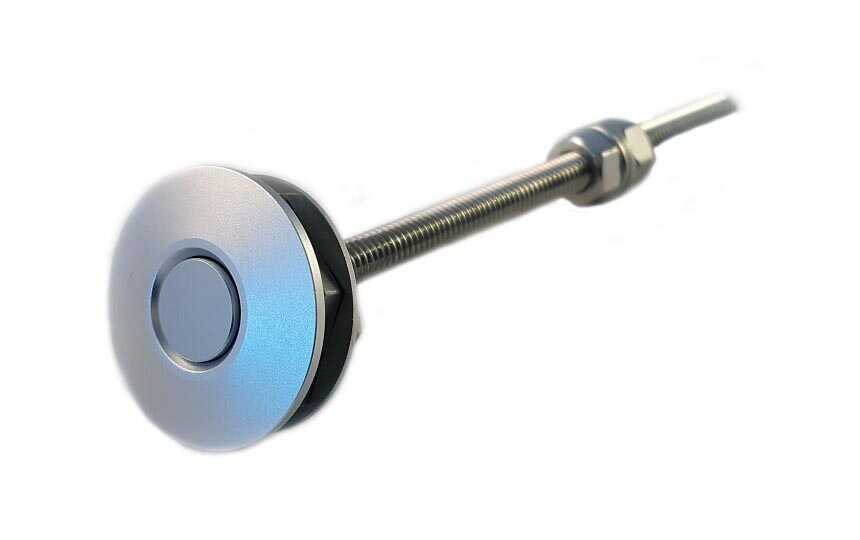 Hurricane - Push-Clips snabblås 31,5mm silver