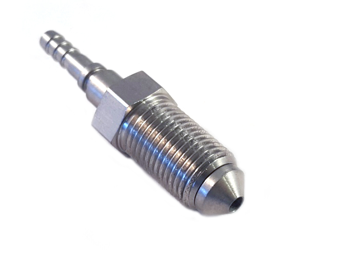Brake fitting M10x1 Male Stainless steel (swivel)