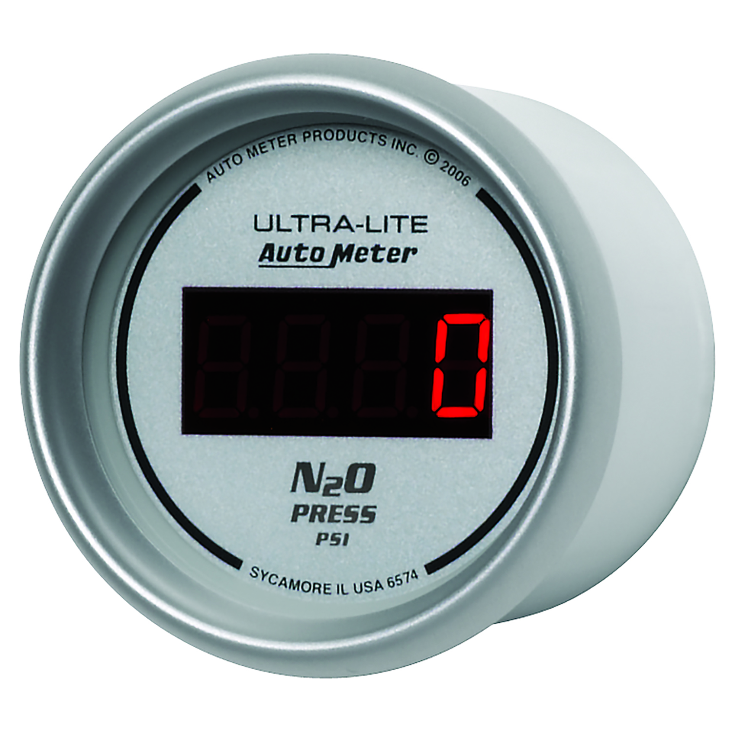 2-1/16" Nitrous Pressure, 0-1600 Psi, Ultra-Lite Digital