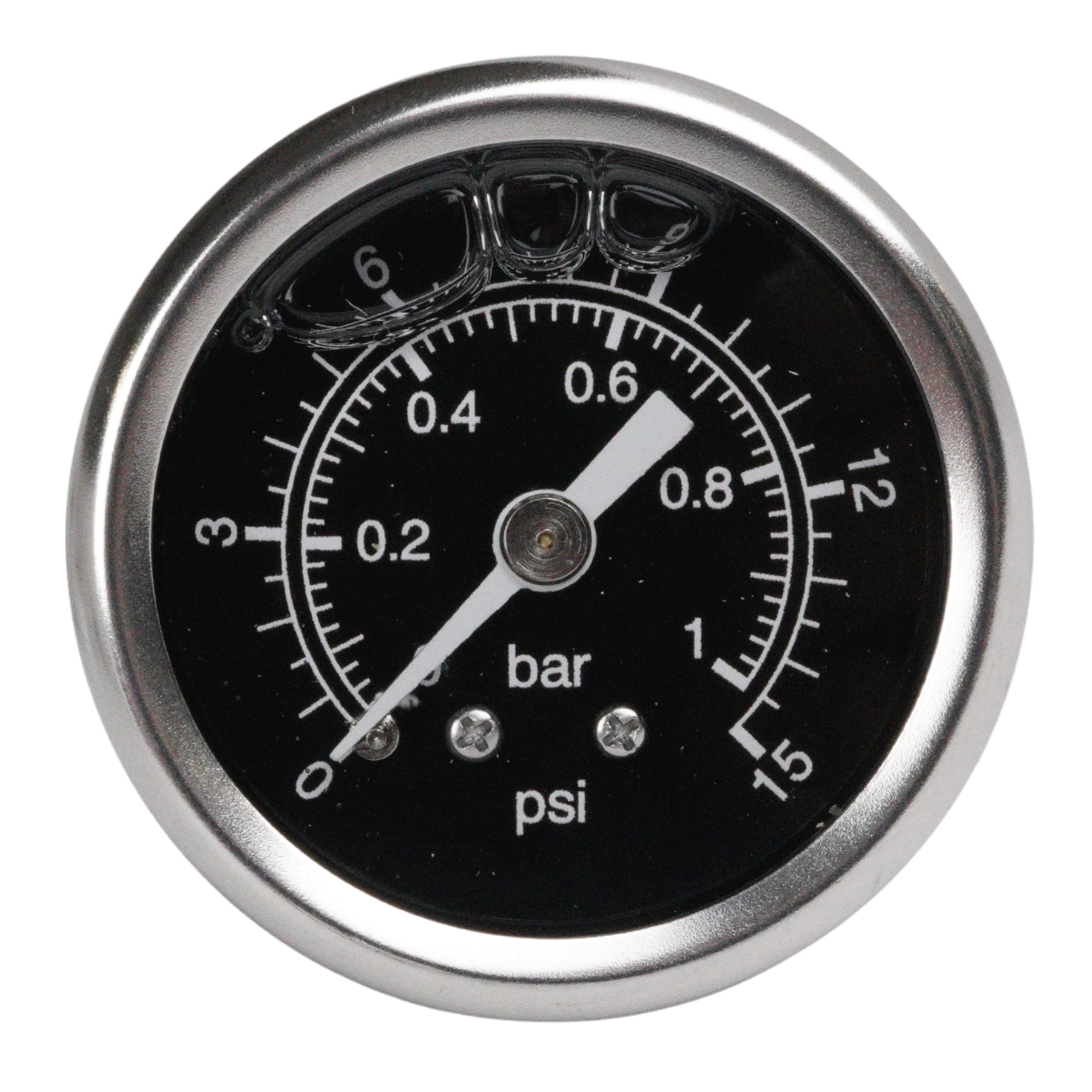 Fuel pressure gauge 0-1 bar (Carburetor)