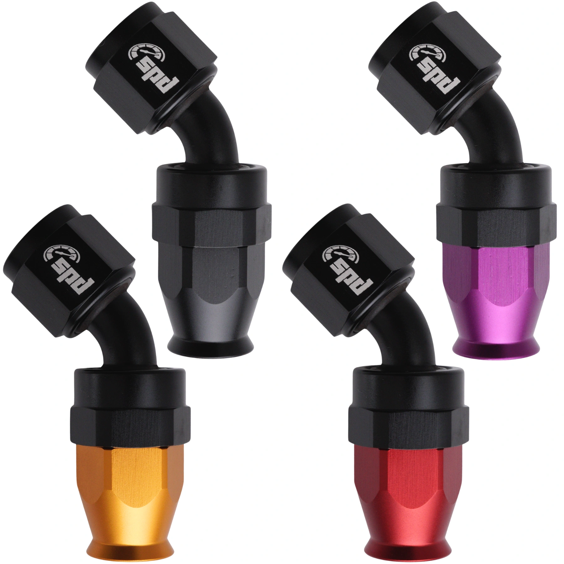 An4 hose end 45 ° PTFE