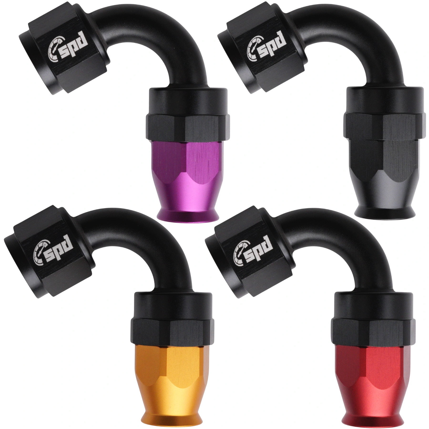 AN10 hose end 120 ° PTFE