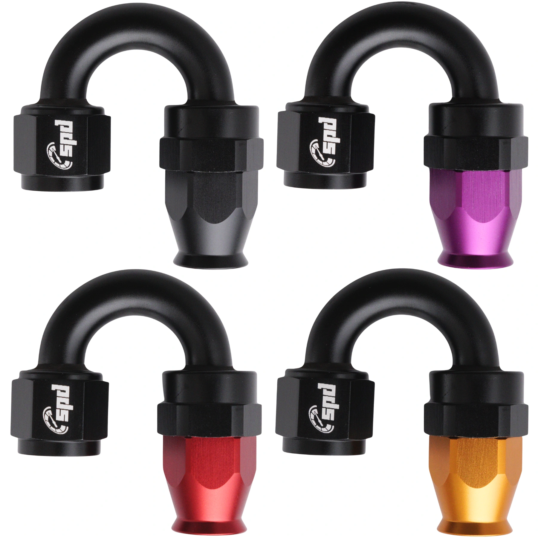 AN10 hose end 180 ° PTFE