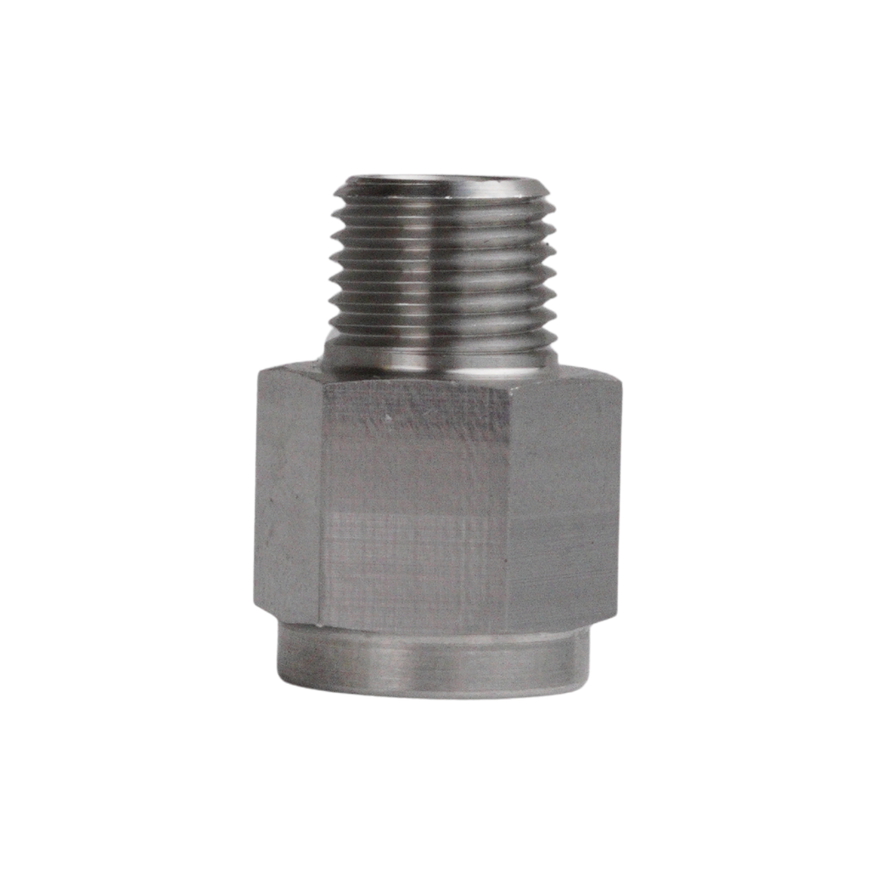 Adapter M10 x 1 female to 1/8 NPT male - Stainless steel