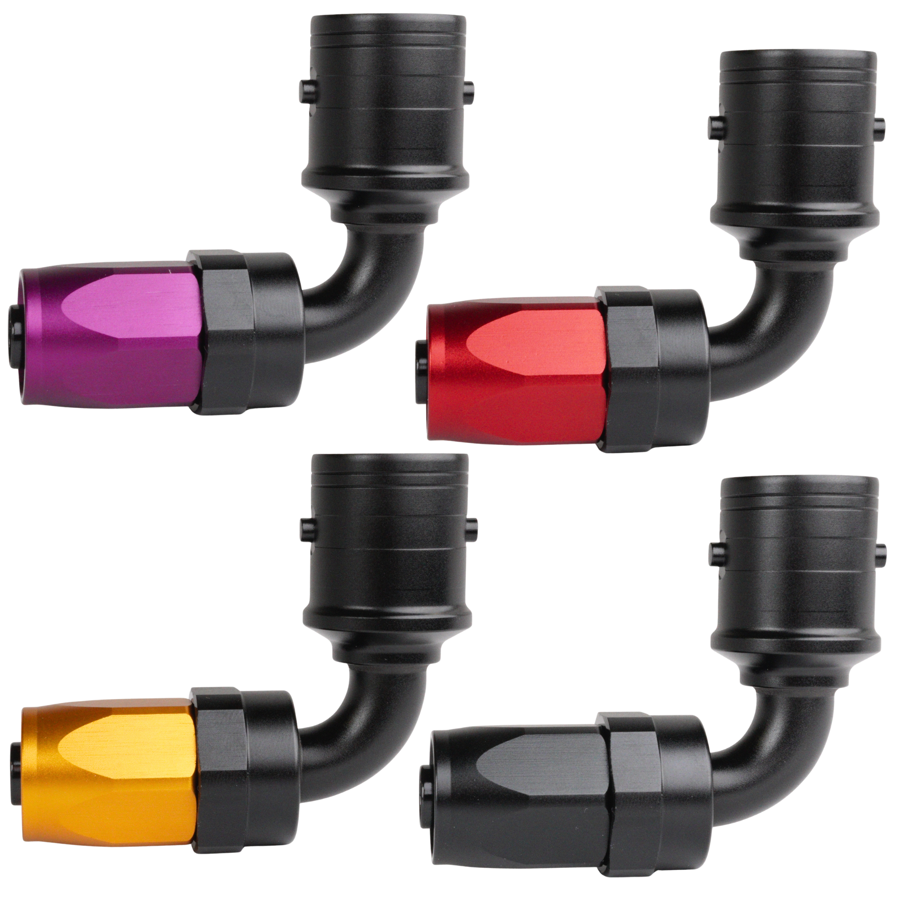 AN12 90° Quick-Connect hose end