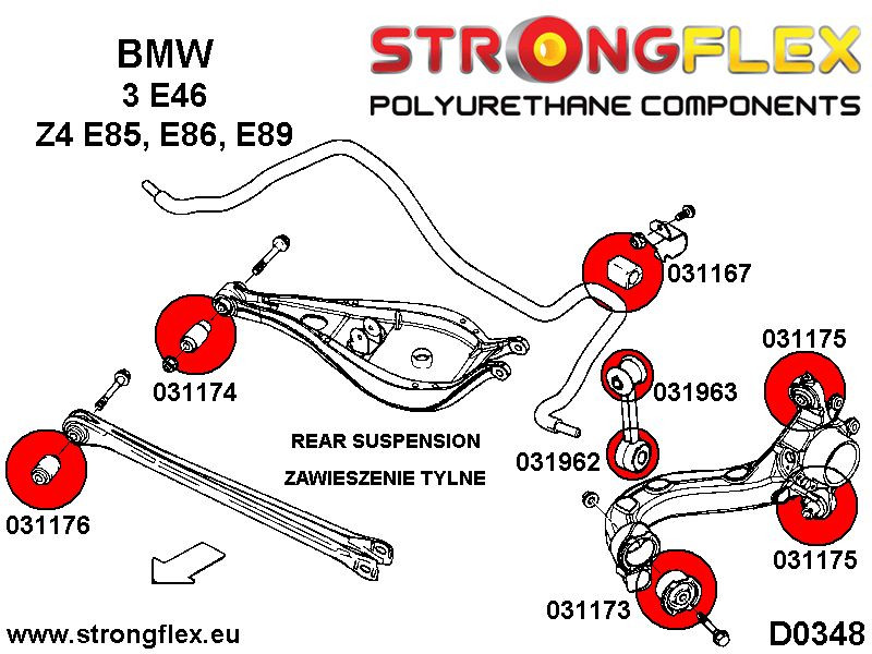 Rear control arm upper inner SPORT