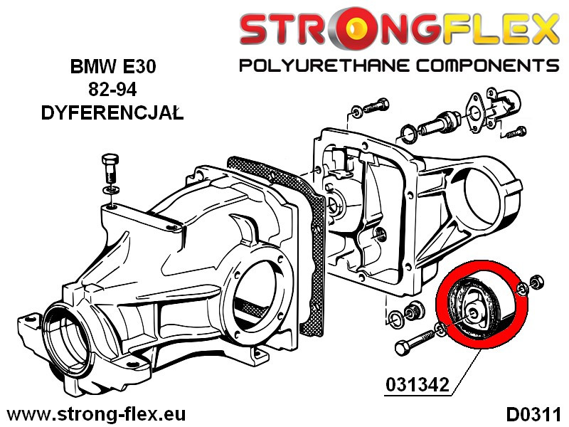 Rear diff mounting bush