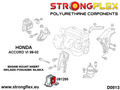 Engine front mount inserts