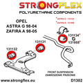 Front wishbone front bush