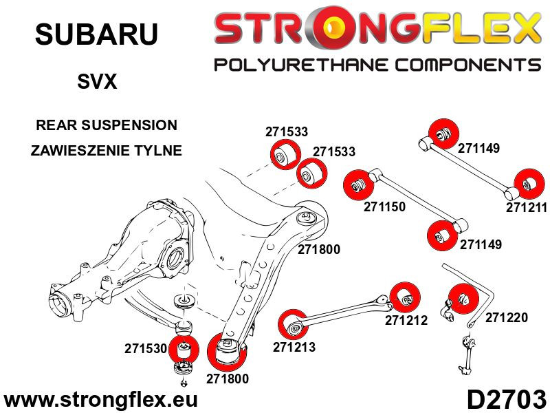 Rear tie bar bush