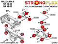 Rear upper inner & outer suspension bush