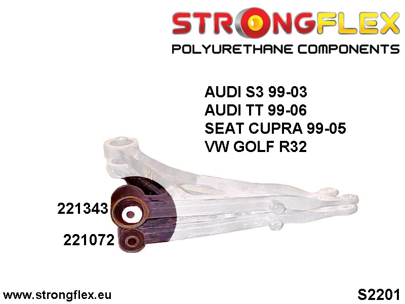 Front suspension bush kit SPORT