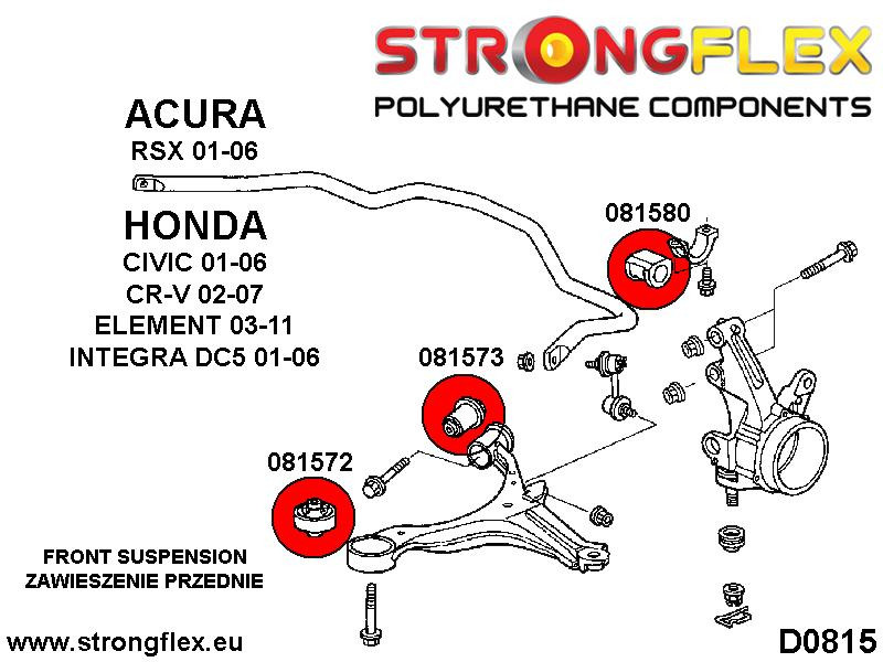Front wishbone rear bush