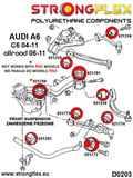 Front anti roll bar link bush