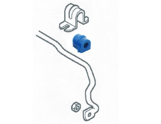 Saab 9-5 Sway bar bushing, front polyurethane