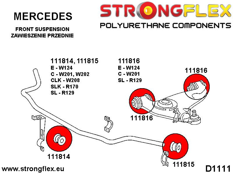 Front anti roll bar - inner bush