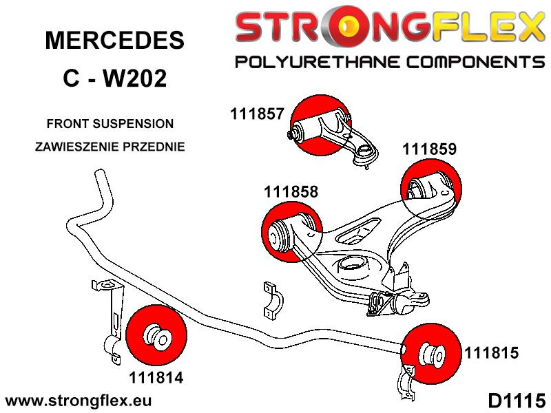 Front anti roll bar - inner bush