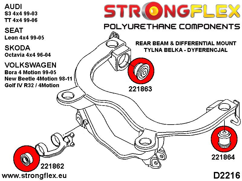 Rear subframe bush