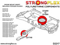 Lower engine mount insert