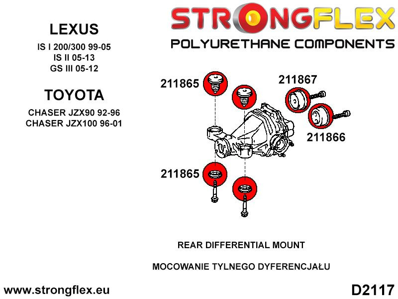Rear diff mount - rear bush SPORT