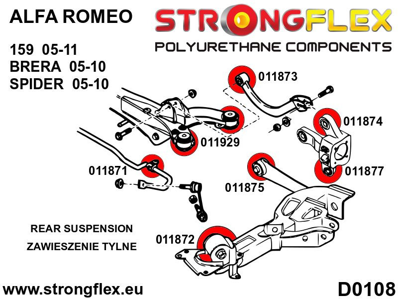 Rear trailing arm - front bush SPORT