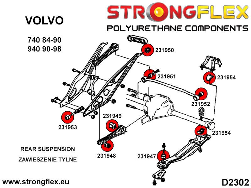 Rear trailing arm - front bush SPORT