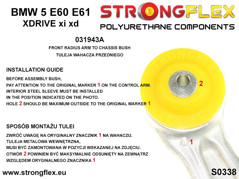 Suspension bush kit SPORT