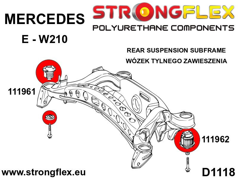 Rear subframe - front bush SPORT