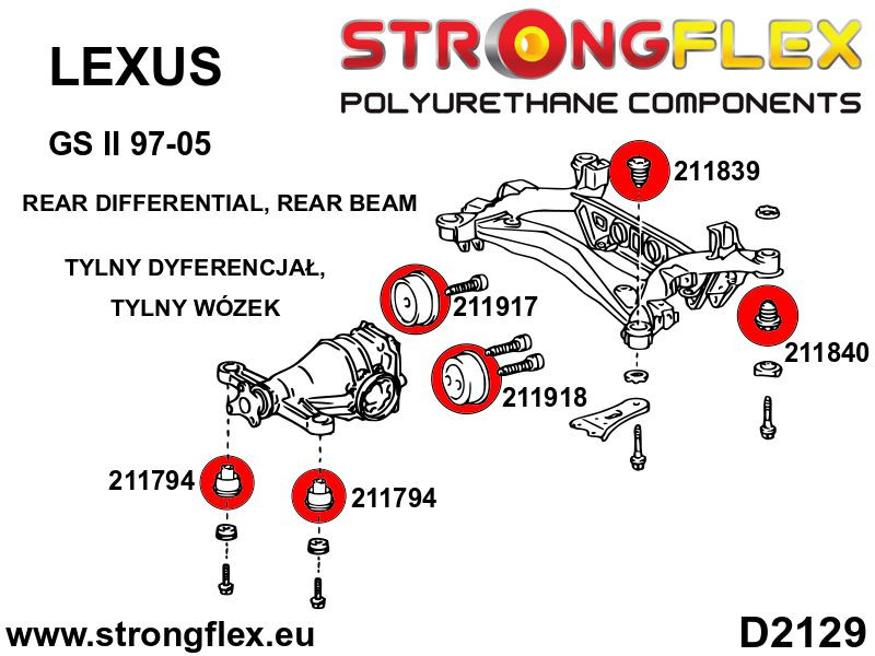 Full suspension bush kit SPORT
