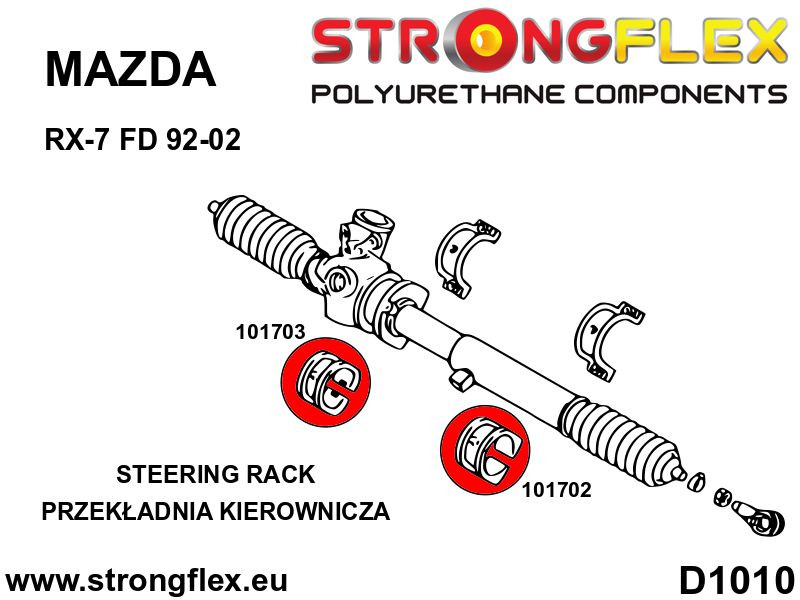 Steering rack bush