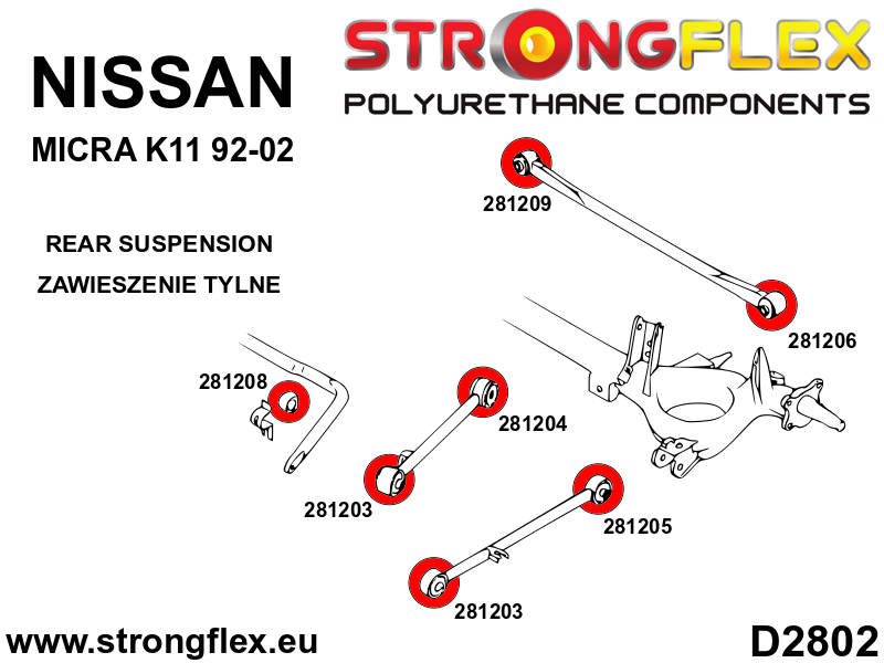 Rear panhard rod bush - beam mount