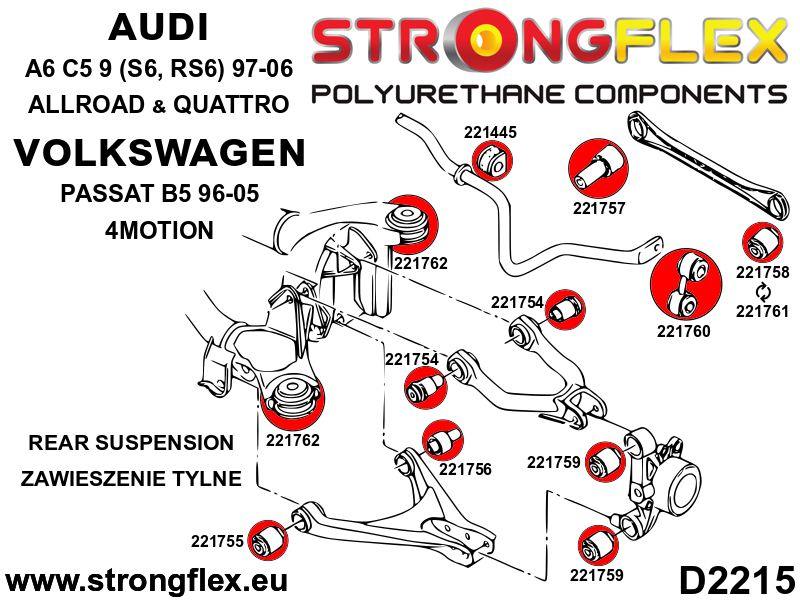 Rear lower arm front bush SPORT